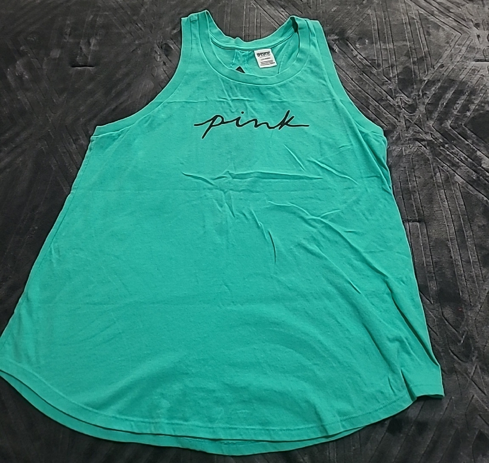 PINK Victoria's Secret Aqua Tank Top